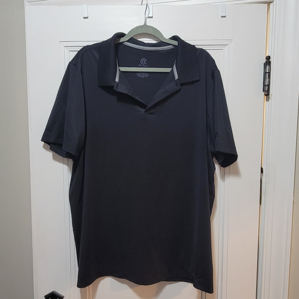 Mens Champion Black XL Polo